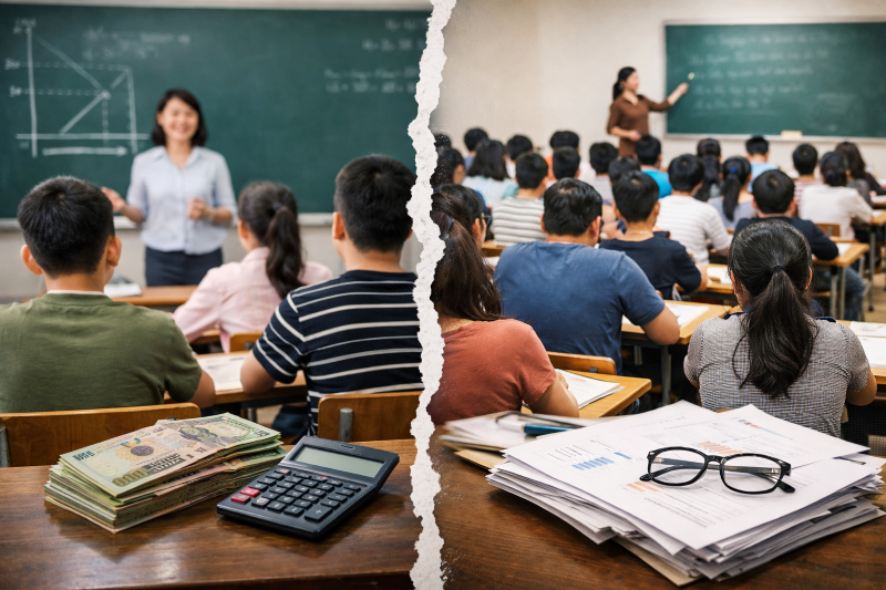 Vì sao chỉ Hà Nội tính học thêm theo sĩ số lớp