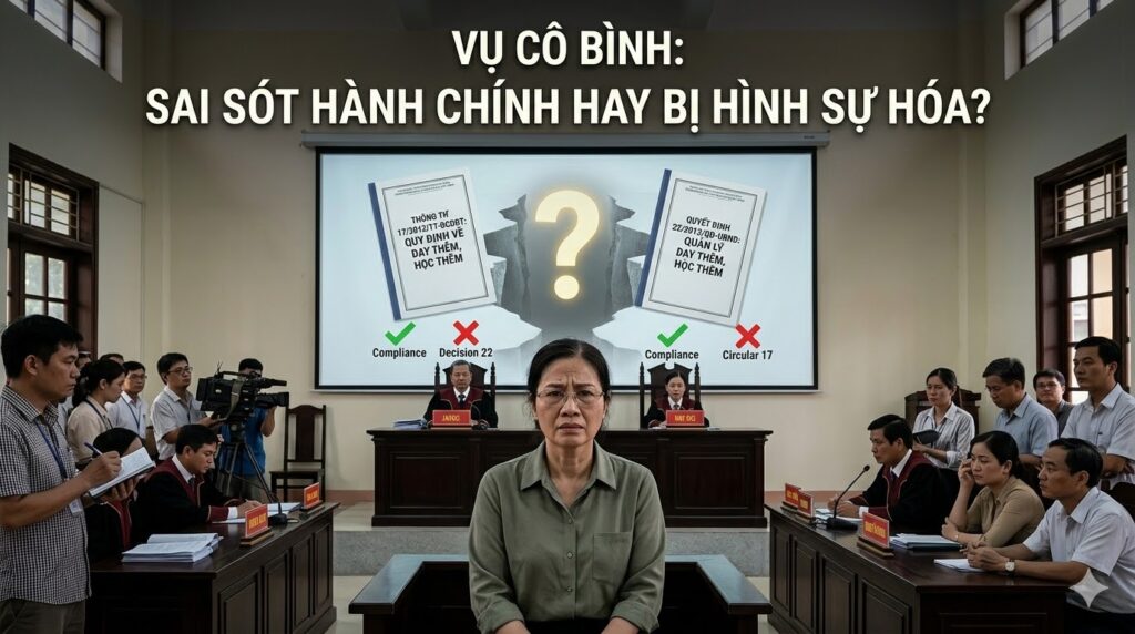 Vụ cô Bình: Sai sót hành chính hay bị hình sự hóa?